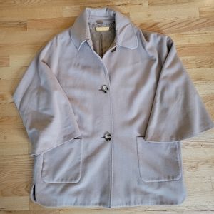 Vintage Michael Kors Beige oversized wool jacket/cape